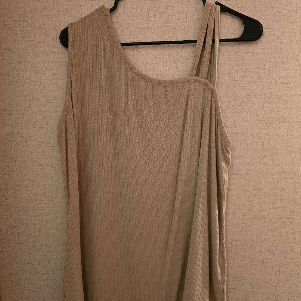 Women's Gold/Champagne Asymmetrical Shirt Size 18/20W